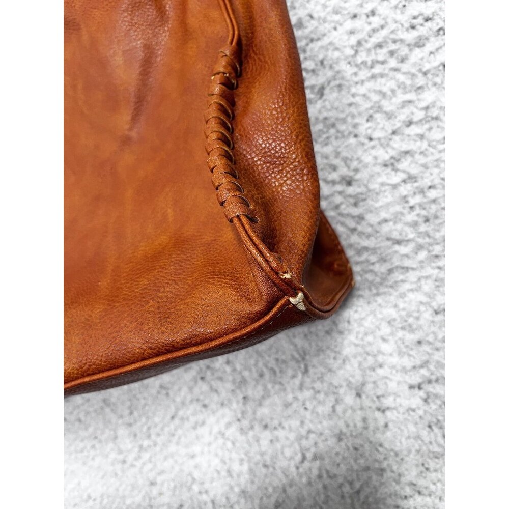 Darcy Marks London Vegan Brown Pebbled Leather Shoulder Tote Bag - Picture 4 of 16